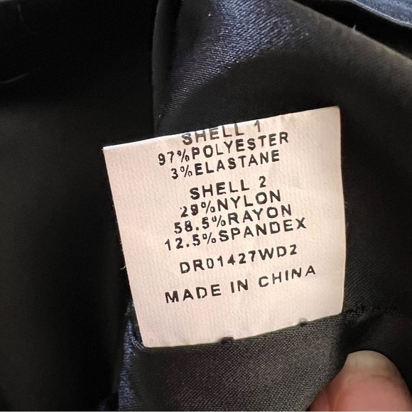 MESHKI NWT Black Rhinestone Justina Off The Shoulder Diamante Mini Dress Sz M - Picture 10 of 12